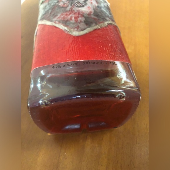 Handmade Glass Decorative Painted Red & Floral Patterned Patterned Vase - Picture 12 of 16